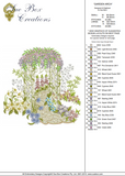 Floral Garden Arch Embroidery Motif - 03 by Sue Box