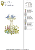 Bird Bath A Embroidery Motif - 19 by Sue Box