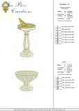 Urn and Sundial B Embroidery Motif - 31 by Sue Box