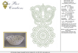 Lace Bow Bowl Set Embroidery Motif -02 - Classic Lace - by Sue Box