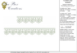 Lace Flower border Embroidery Motif - 06 - Classic Lace - by Sue Box