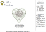 Lace Jewel Heart Embroidery Motif - 16 - Classic Lace - by Sue Box