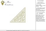 Lace Taj Embroidery Motif Insert - 20 - Classic Lace - by Sue Box