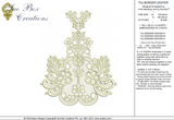 Lace Taj Border Centre Embroidery Motif - 27  Classic Lace by Sue Box