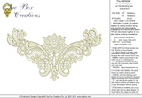 Lace Taj Design Embroidery Motif - 30 - Classic Lace - by Sue Box