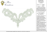 Lace Flower Bow Embroidery Motif - 31 - Classic Lace - by Sue Box