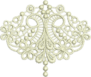 Lace Taj Border Embroidery Motif Small - 17 - Classic Lace - by Sue Box