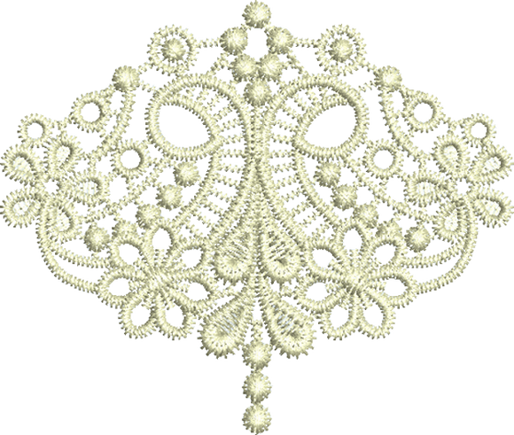 Lace Taj Border Embroidery Motif Small - 17 - Classic Lace - by Sue Box