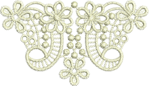 Lace Taj Design Embroidery Motif Small - 22 - Classic Lace by Sue Box