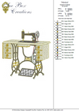 Treadle Sewing Machine Embroidery Motif - 04 by Sue Box
