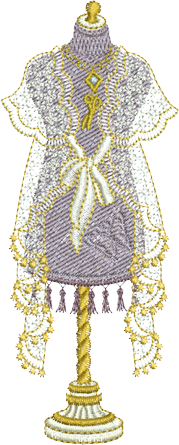 Dressmakers Model Embroidery Motif -01 by Sue Box