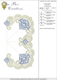 Cutwork by Sue Box - Square Doily - Two Part Embroidery Motif