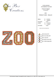 Zoo Babies Embroidery Font design by Sue Box