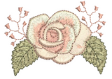 Rose Embroidery Motif - by Sue Box