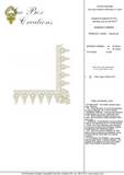 Lace - Border Corner Embroidery Motif by Sue Box