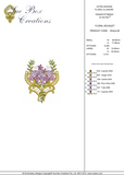 Floral Bouquet Embroidery Motif by Sue Box