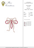 Bow ribbon Embroidery design by Sue Box