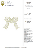 Lace - Adah Bow Lace Embroidery design by Sue Box