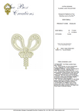 Lace Bow Small design Embroidery Motif by Sue Box