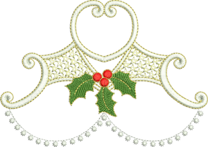 Christmas Design Embroidery Motif by Sue Box