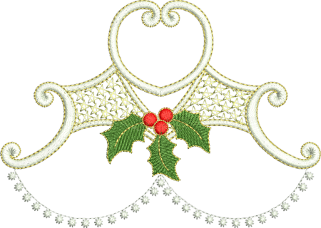 Christmas Design Embroidery Motif by Sue Box