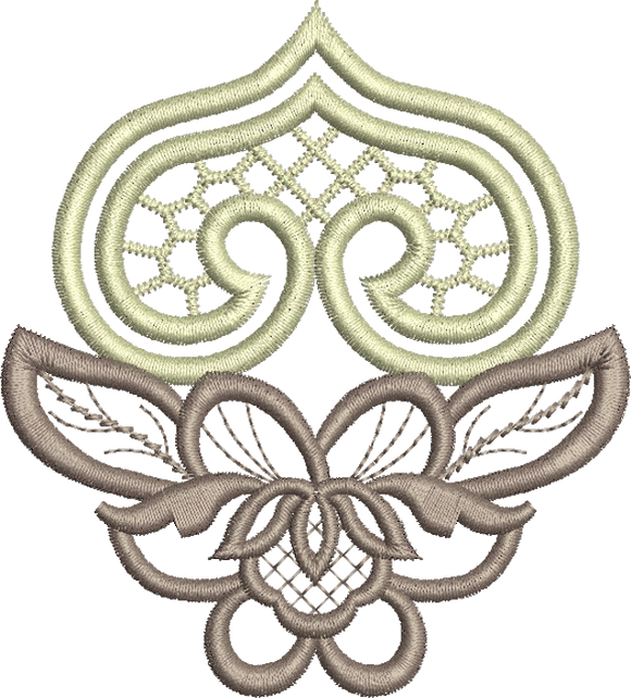 Cutwork Flower 4 Embroidery Motif by Sue Box