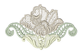 Lace - Antique Flower Small Embroidery Motif - 02 by Sue Box