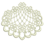 Lace Edge Embroidery Motif - 15 by Sue Box