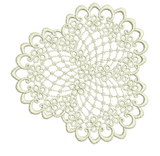 Lace Small Doily Embroidery Motif - 16 by Sue Box