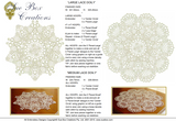 Lace Doily 3 Piece Set Embroidery Motif - 17 by Sue Box