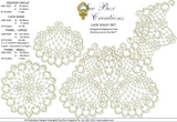 Lace Doily 3 Piece Set Embroidery Motif - 17 by Sue Box