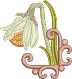 Daffodil Embroidery Motif 3 by Sue Box