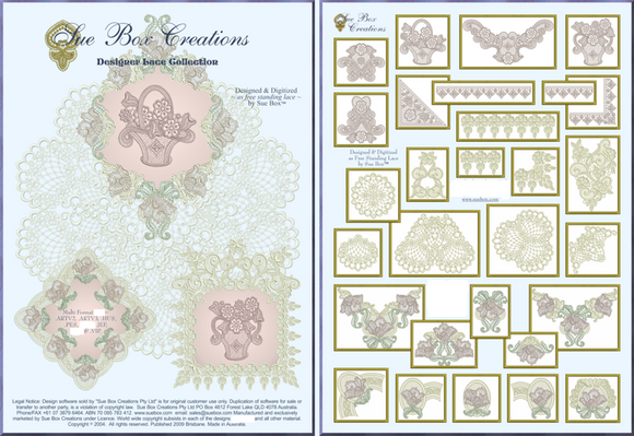 Designer Lace Collection by Sue Box - Full Collection Download