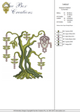 Tree Trunk 3-Bole Embroidery Motif - 22 by Sue Box