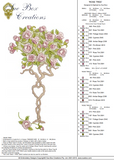 Rose Tree Embroidery Motif - 04 by Sue Box