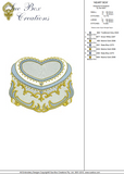 Heart Box Embroidery Motif - 09 by Sue Box