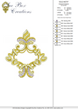 Gold Motif Embroidery Motif - 17 by Sue Box