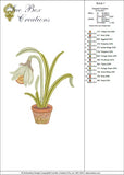 Daffodil Flower Bulb 1 Embroidery Motif - 18 by Sue Box