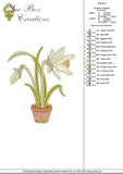 Daffodil Flower Bulb 3 Embroidery Motif - 20 by Sue Box