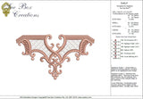 Ornate Shelf Design Embroidery Motif - 25 by Sue Box