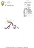 Fairy Wand Embroidery Motif - 11 by Sue Box