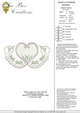 Heart and Flower Border Embroidery Motif - 10 by Sue Box