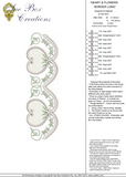 Heart and Flower Border Embroidery Motif - 10 by Sue Box