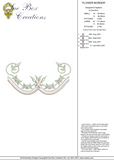 Flowers Border Embroidery Motif - 11 by Sue Box