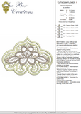 Cutwork Flower 1 Embroidery Motif - 14 by Sue Box
