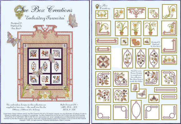 Embroidery Favourites collection by Sue Box - Full Collection Download