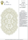 Lace - Oval Doily Embroidery Motif by Sue Box