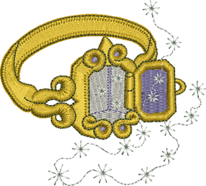 Fairy Ring and Fairy Dust Embroidery Motif by Sue Box