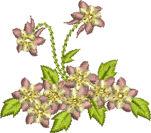 Flower 4 Embroidery design by Sue Box