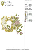 Romantic Rose Embroidery Motif - 04 by Sue Box